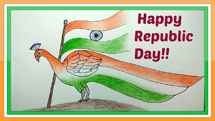 Easy Independence Day Drawing | Republic Day Art